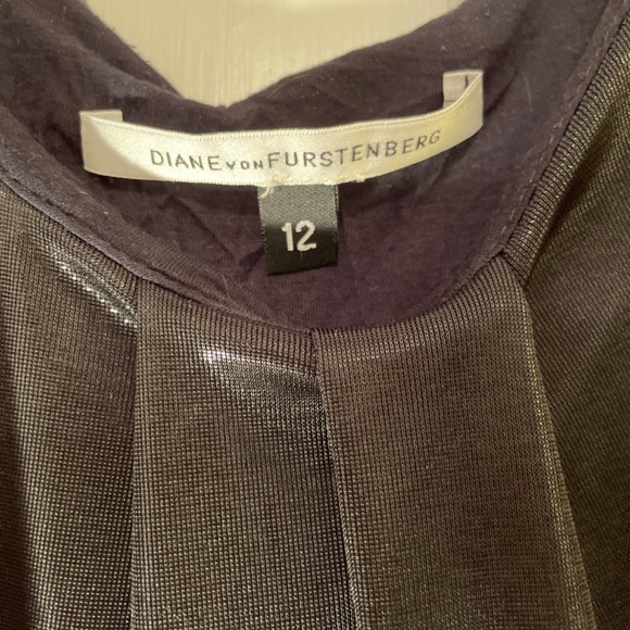 Black Diane Von Furstenberg Mini Dress - Picture 3 of 4